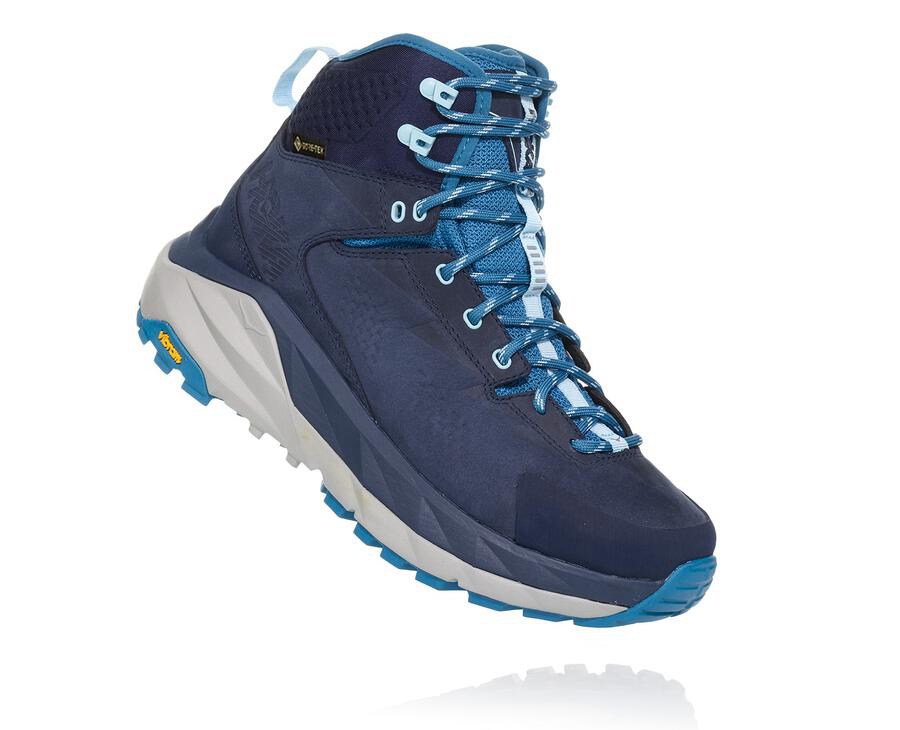 Hiking Boots Womens - Hoka One One Kaha GORE-TEX - Navy - QKCOHAE-48